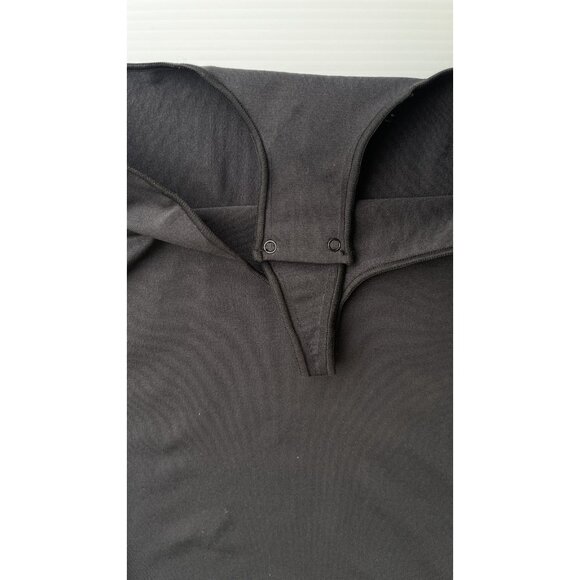 SKIMS Long Sleeve Crewneck Smoothing Thong Bodysuit Size S/M Onyx (Black) - Picture 9 of 13